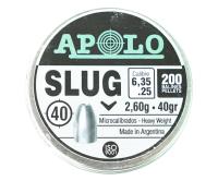 Пули APOLO Slug 6,35 2,6 гр. 200 шт.