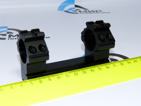 Кронштейн монолитный 25,4 мм высокий, на ласточкин хвост 10см