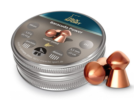 Пули H&N Baracuda Power 1,37г 5,5 мм 200 шт