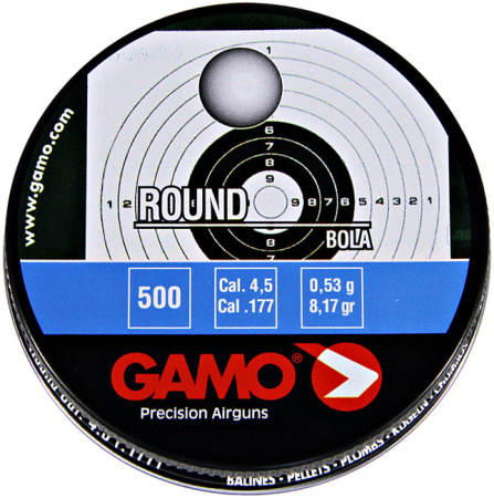 Шарики GAMO ROUND 0,53г 4,5мм 500 шт