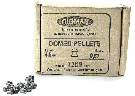 Пули Люман Domed Pellets 0,57 г 1250 шт