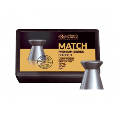 Пули JSB MATCH Premium Light 4,5 мм 0,475г 200 шт