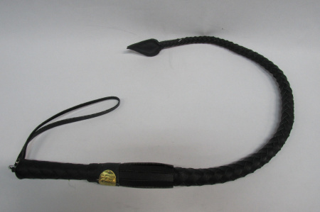 Нагайка уральская с кожаной рукоятью черная