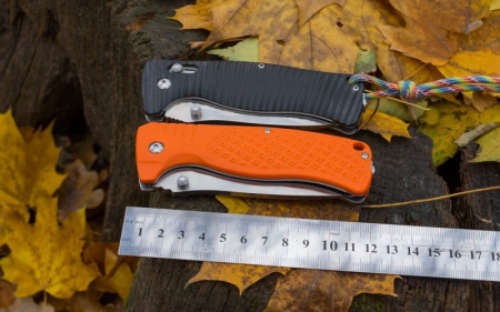 Нож складной туристический Ganzo G722-GR, хромированная сталь