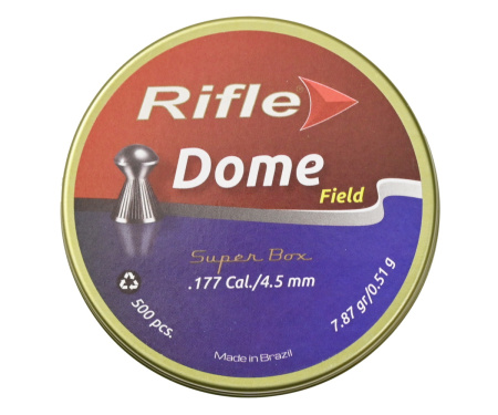 Пуля пневм. RIFLE Field Series Dome 4,5 мм. 0,51 гр. (500 шт. в банке)
