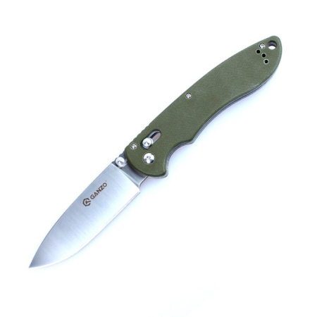 Нож складной туристический Ganzo G740-GR, хромированная сталь