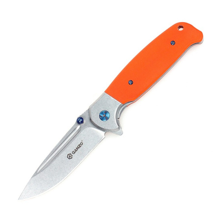 Нож складной туристический Ganzo G7522-OR, хромированная сталь