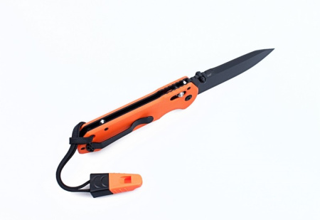 Нож складной туристический Ganzo G7453-OR-WS, хромированная сталь