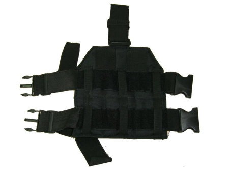 Платформа набедренная MOLLE с кобурой (черная)