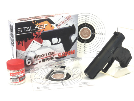 Страйкбольный пистолет Stalker SA99M Spring (Walther P99)  комплект