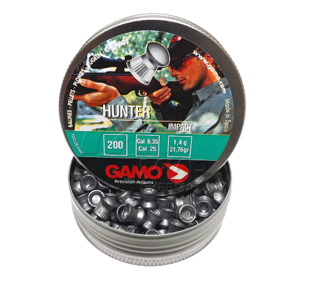 Пули Gamo Hunter 1,4г 6,35 мм 200 шт