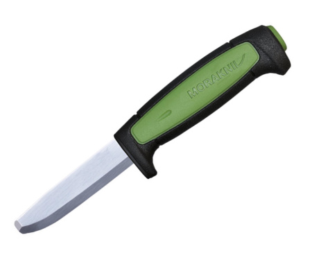 Нож Morakniv  Pro Safe, без острия, универсальный/строительный, углеродистая сталь, клинок 82мм, зел