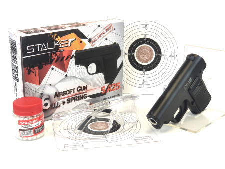 Страйкбольный пистолет Stalker SA25 Spring (Colt 25) комплект