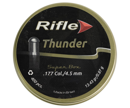 Пули RIFLE Series Thunder 4,5 мм. 0,87 гр. 400 шт. в банке
