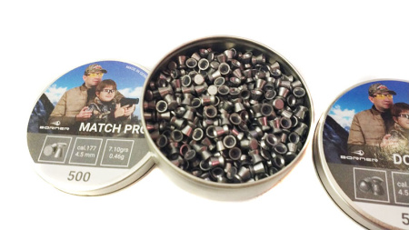 Пули Borner Match  Pro 0.46 г 500шт 4.5 мм