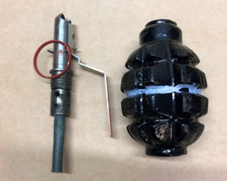 Муляж гранаты Ф1 с имитацией звука взрыва