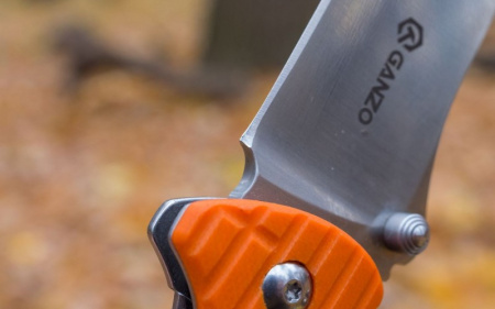 Нож складной туристический Ganzo G723-GR, хромированная сталь