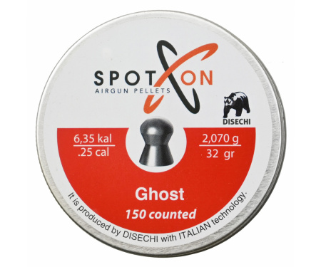 Пуля пневм. SPOTON Ghost 6,35 мм, 2,07 гр. (150 шт)