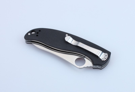 Нож складной туристический Ganzo G734-BK, хромированная сталь