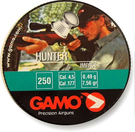 Пули GAMO HUNTER 0,49г 4,5 мм 250 шт