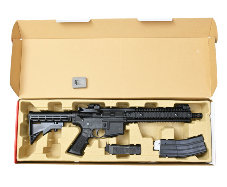 Пневматическая винтовка Crosman R1 Full Auto 4.5 мм Black (автоогонь, AR-15, CO2)