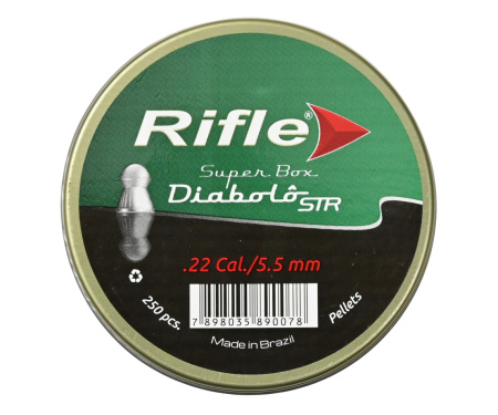 Пуля пневм. RIFLE STR Basic Series Diabolo 5,5 мм. 0,9 гр. (250 шт. в банке)