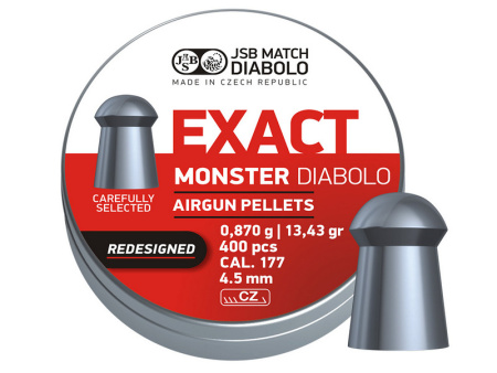Пули JSB Exact Monster Redesigned 0.87г 4,52 мм 400 шт