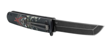 Нож складной туристический Ganzo G626-BS черный самурай