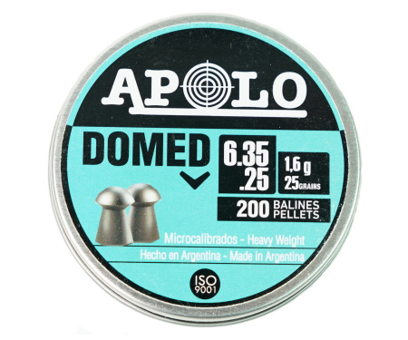 Пули APOLO Domed 6,35 1,6 гр. 200 шт.