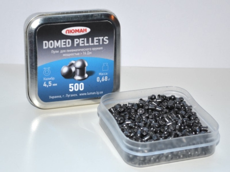 Пули Люман Domed Pellets 0,68 г 500 шт 4,5 кал.