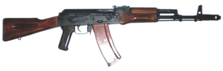 Макет массогабаритный АК 74 дерево