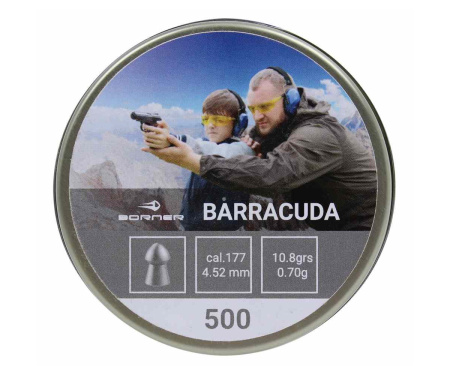 Пули Borner Barracuda 0.70 г 500шт 4.52 мм