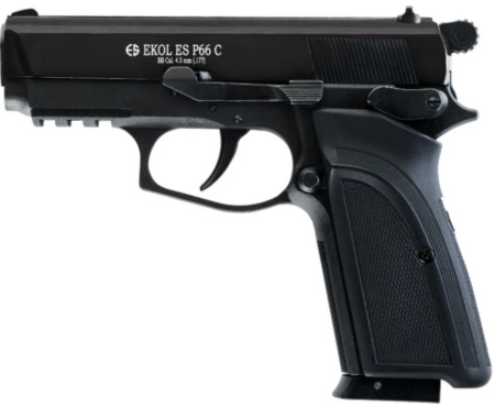 Пистолет пневматический EKOL ES P66 C Black, (металл) кал. 4,5 мм, 3 Дж