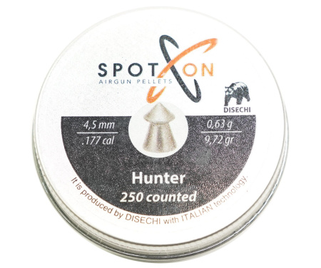 Пуля пневм. SPOTON Hunter 4,5 мм, 0,63 гр. (250 шт)