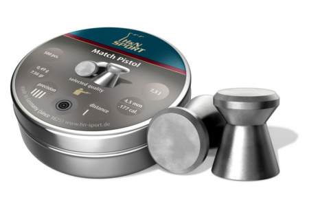 Пули H&N Match Pistol 0,49г 4,5 мм 500 шт