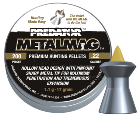 Пули JSB Predator Metalmag 1,1г 5,5 мм 200 шт