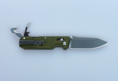 Нож складной туристический Ganzo G735-GR, хромированная сталь
