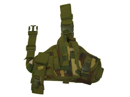 Кобура набедренная с подсумками (Woodland)