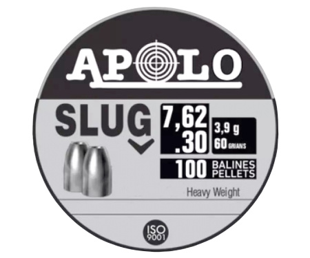 Пули APOLO Slug 7,62mm 3,9 гр. 100 шт.