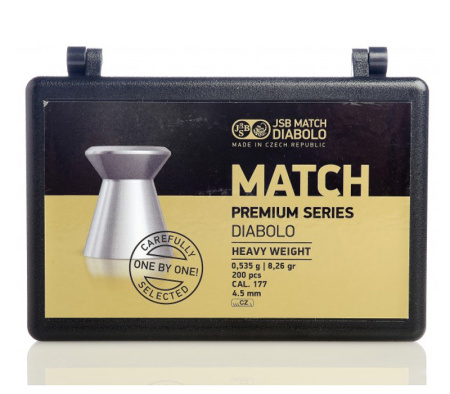 Пули JSB MATCH Premium Heavy 4,5 мм 0,535г 200 шт