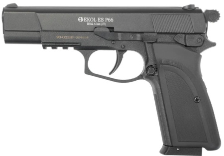 Пистолет пневматичеcкий EKOL ES P66 Black, (металл) кал. 4,5 мм, 3 Дж