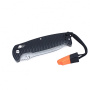 Нож складной туристический Ganzo G7412P-BK-WS, хромированная сталь