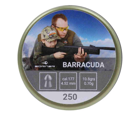 Пули Borner Barracuda 0.70 г 250шт 4.52 мм
