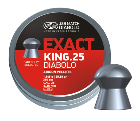 Пули JSB EXACT King.25 DIABOLO 1,645г 6,35 мм 350 шт