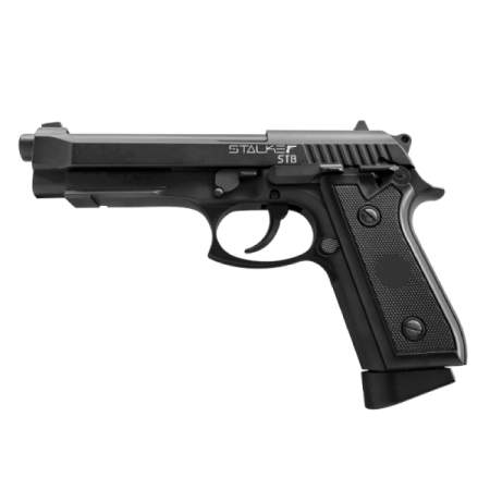 Пистолет пневматический Stalker STB (аналог "Taurus PT92" - Beretta 92) металл, блоубэк, HOP-UP 