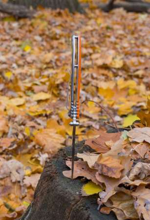 Нож складной туристический Ganzo G723-GR, хромированная сталь