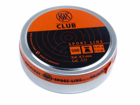 Пули RWS Club 0,45г 4,5 мм 500 шт
