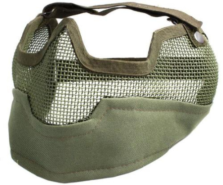 Стальная сетчатая маска с ушами Tan