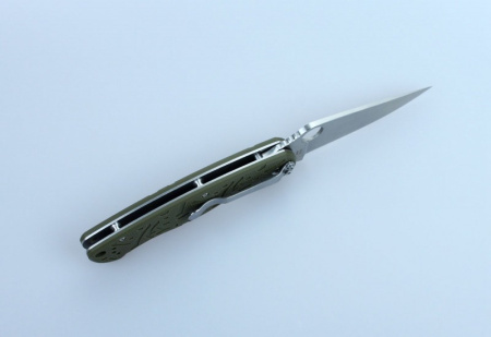 Нож складной туристический Ganzo G7301-GR, хромированная сталь