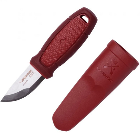 Нож Morakniv Eldris, нерж, красный, шнурок, огниво